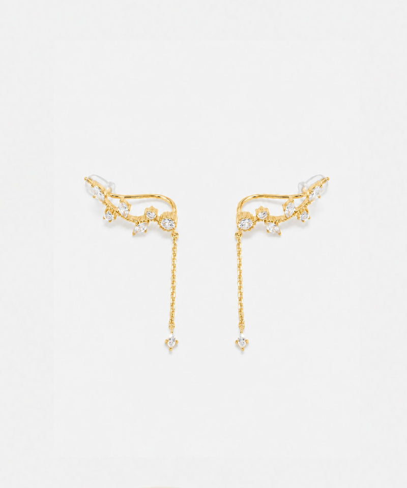 2wayフラワリービジューピアス&イヤリング