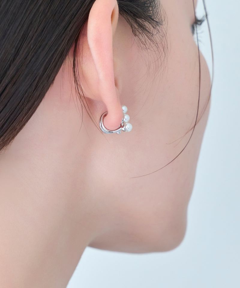 【シリーズ累計販売15000点突破！】ダブルデコレイトカフイヤリング