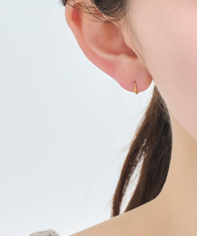 【シリーズ累計販売10000点突破！】【金属アレルギー対応】ミニフープピアス/サージカルステンレス/ジェンダーレス