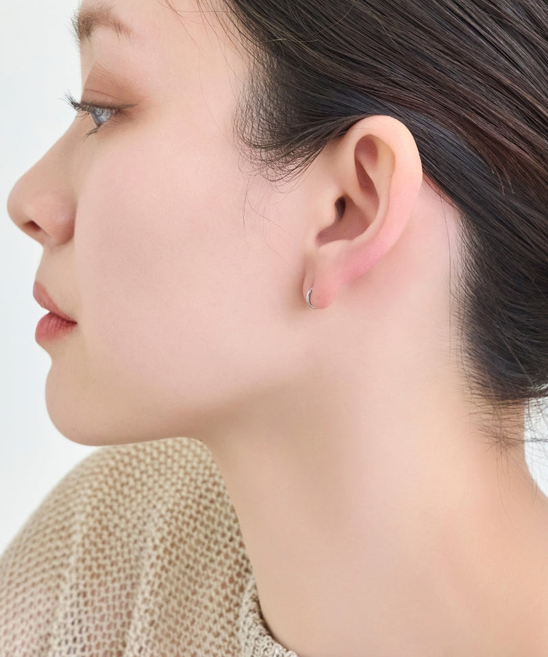 【シリーズ累計販売10000点突破！】【金属アレルギー対応】ミニフープピアス/サージカルステンレス/ジェンダーレス
