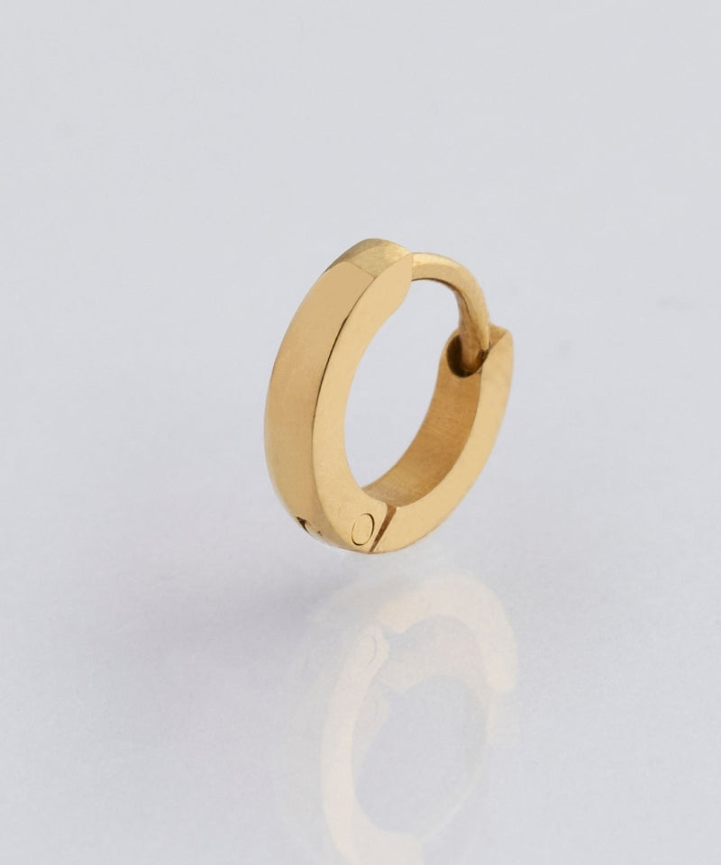 【金属アレルギー対応】ワンタッチメタルフープミニピアス(片耳)/サージカルステンレス