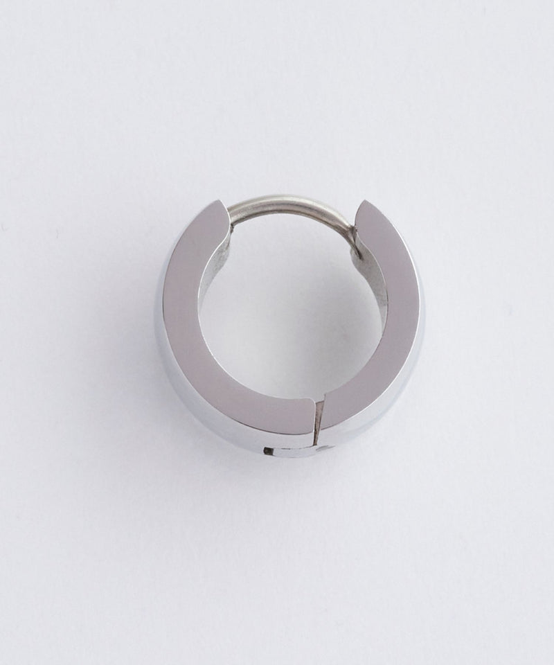 【金属アレルギー対応】ワンタッチワイドフープミニピアス(片耳)/サージカルステンレス