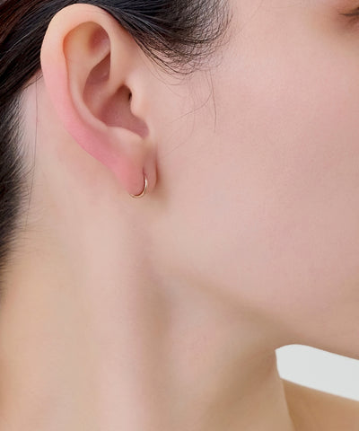 【シリーズ累計販売10000点突破！】【金属アレルギー対応】ミニフープピアス/サージカルステンレス/ジェンダーレス