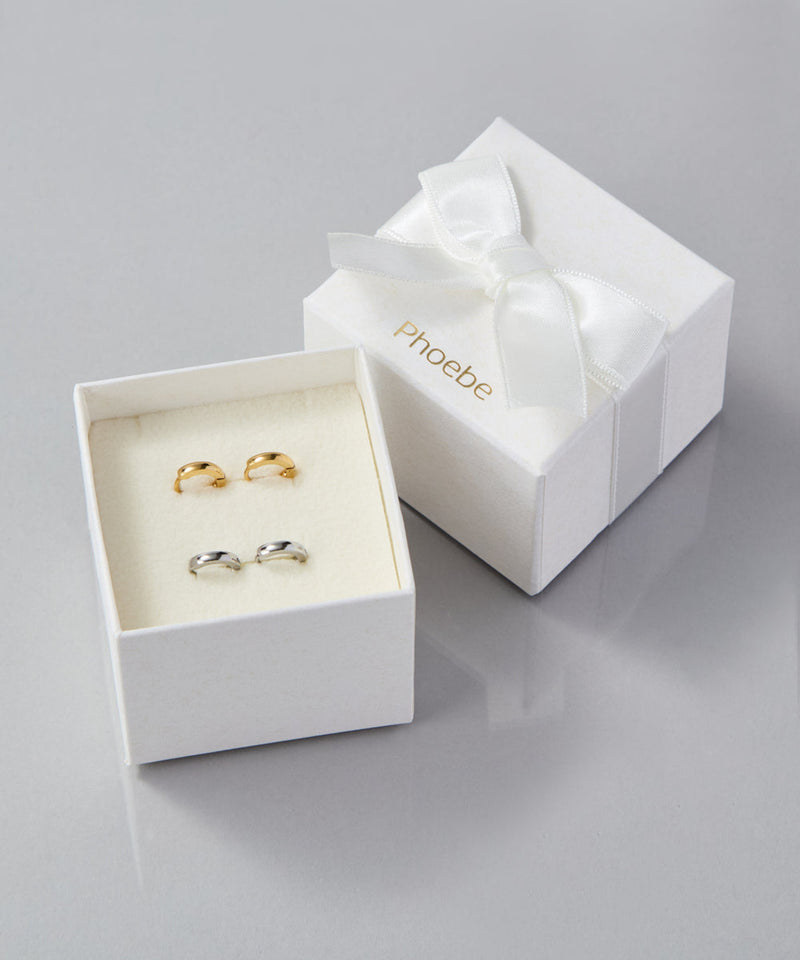 <限定ペア商品>ワンタッチメタルフープミニペアピアス