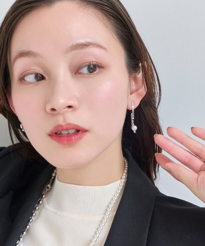 Phoebe/フィービィー】【金属アレルギー対応】クロスラインパール