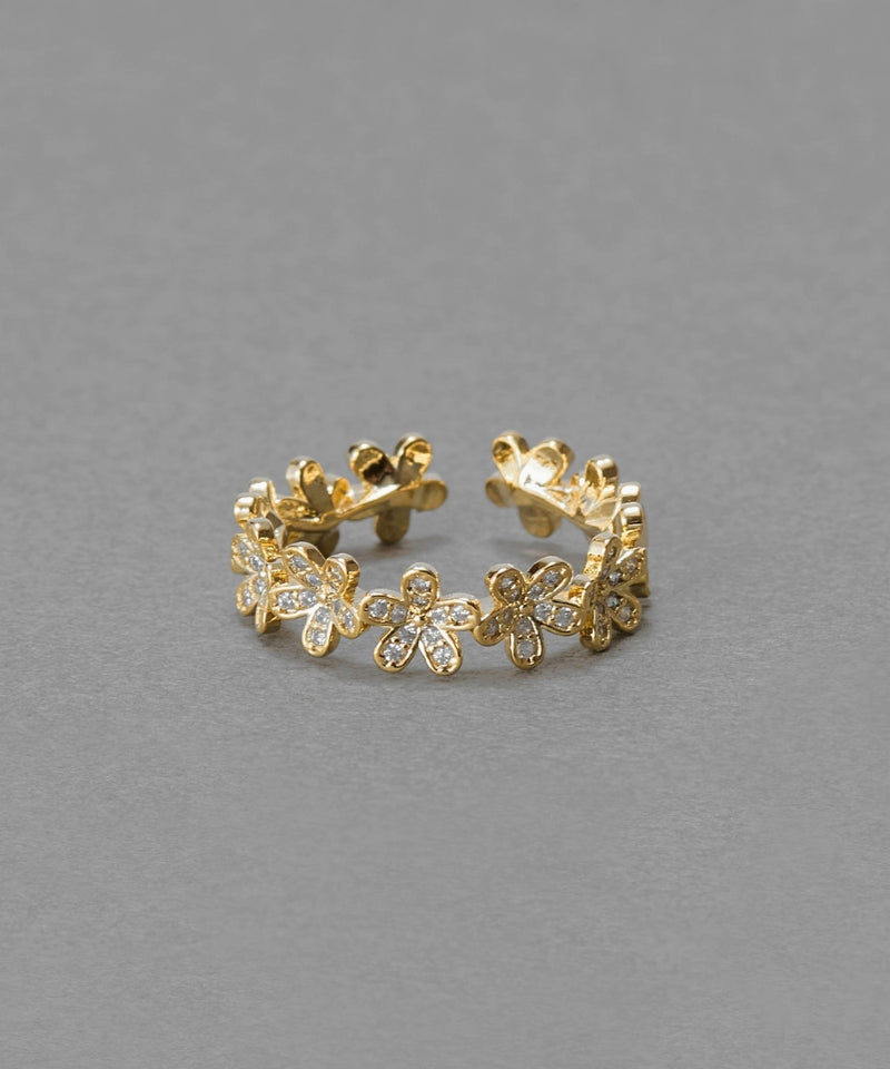 フローラルビジューレースカフリング