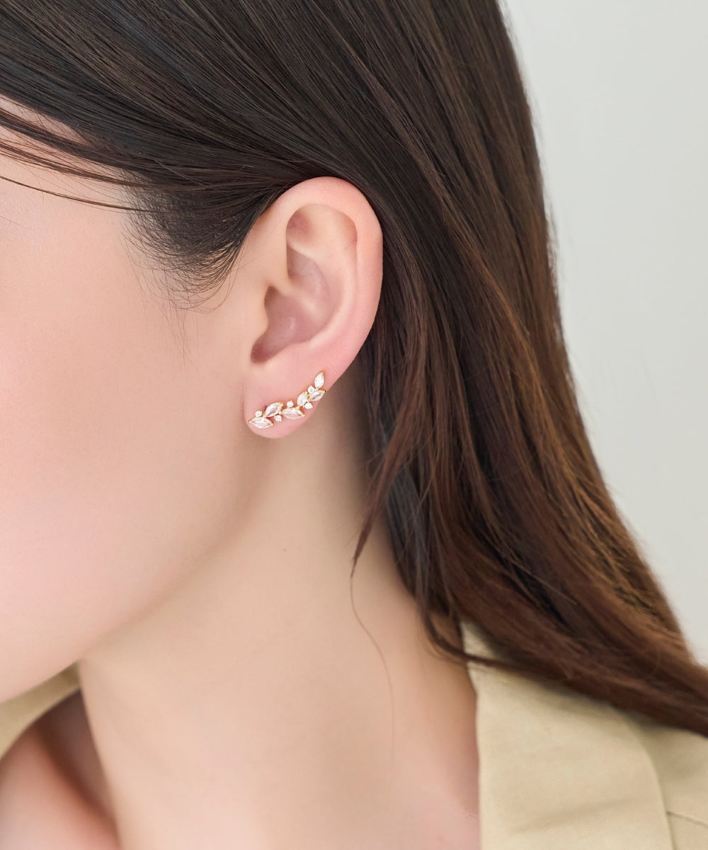 [一部予約]リーフグレースビジューピアス&イヤリング