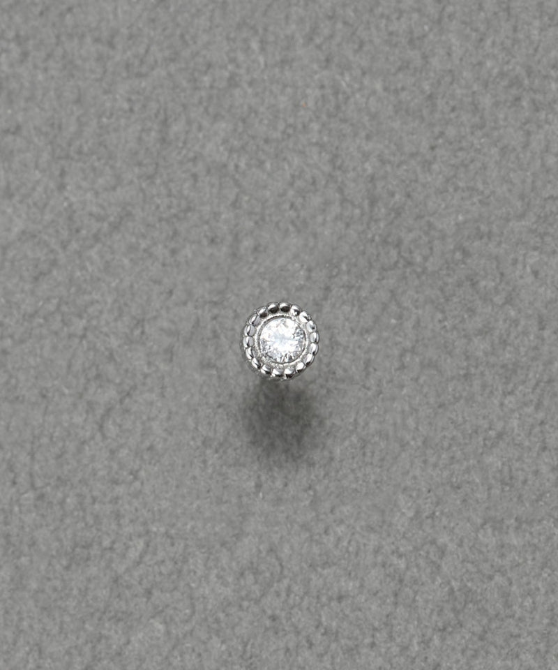 【金属アレルギー対応】プチシャイニングピアス(片耳)/サージカルステンレス