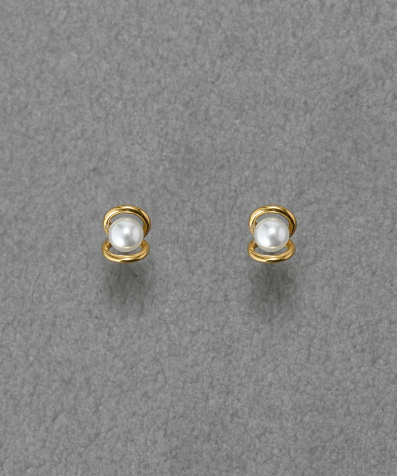 【金属アレルギー対応】プチメタルパールピアス/サージカルステンレス