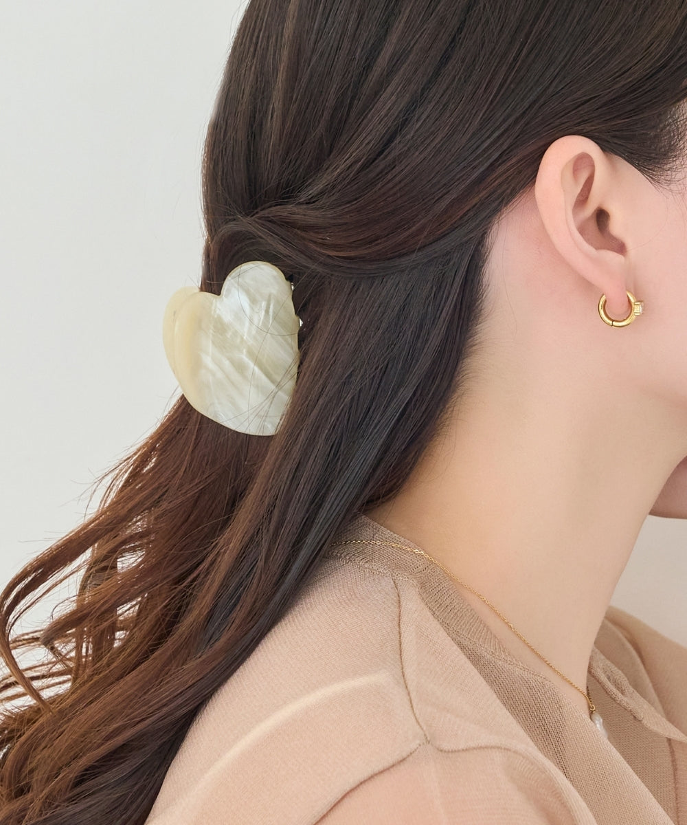 マーブルハートバンスクリップ