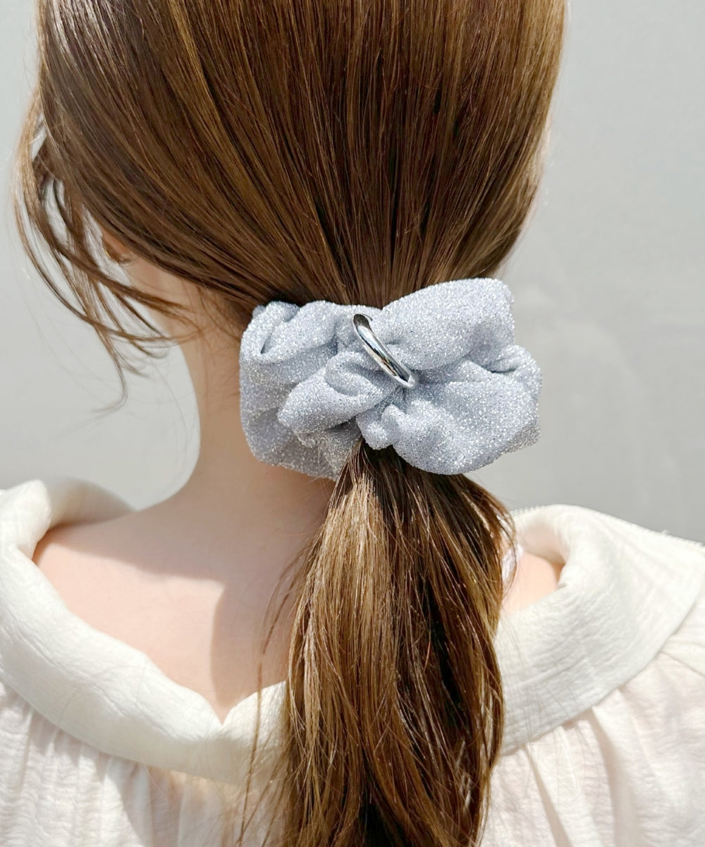 メタルグリッターシュシュ