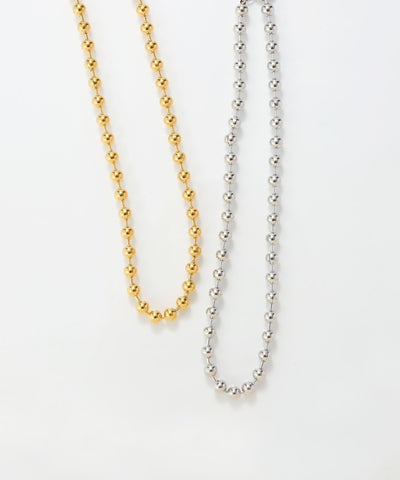 【金属アレルギー対応】ドットラインネックレス/ステンレス