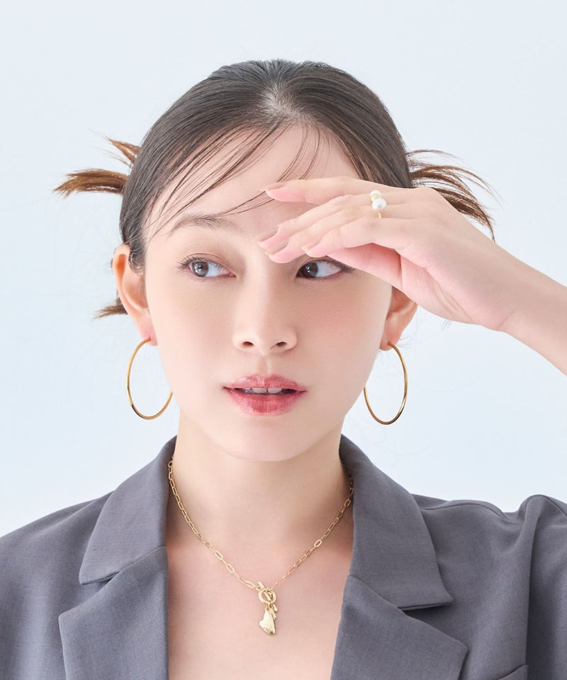 ハートプレートチョーカーネックレス/40cm