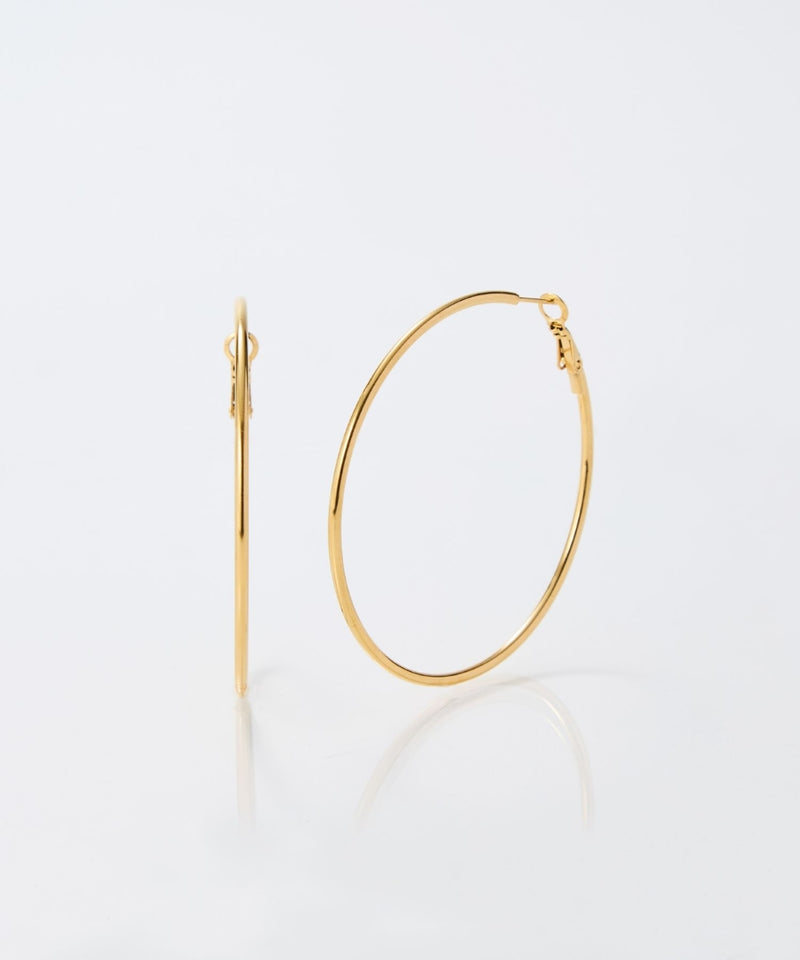 【金属アレルギー対応】ライトフープビッグピアス/ステンレス