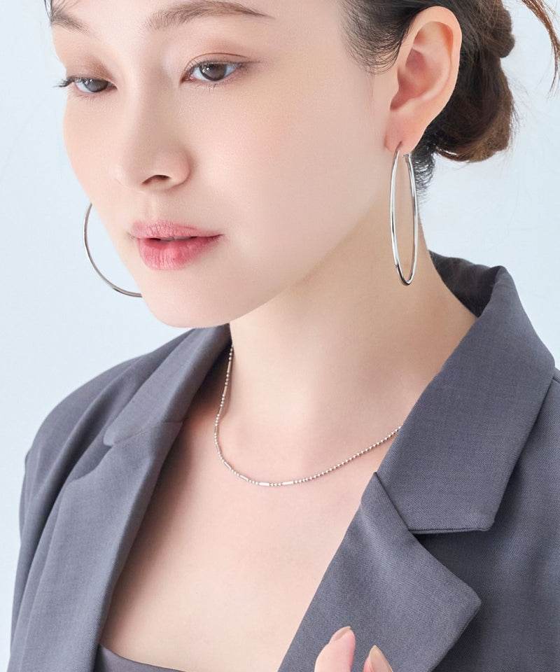 【金属アレルギー対応】リンキーデザインチェーンネックレス ニッケルフリー