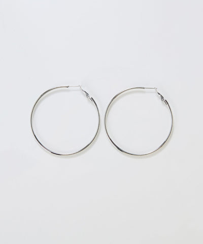 【金属アレルギー対応】ライトフープビッグピアス/ステンレス