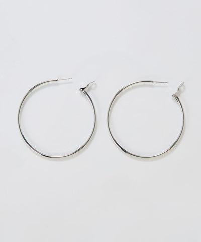 【金属アレルギー対応】ライトフープビッグピアス/ステンレス