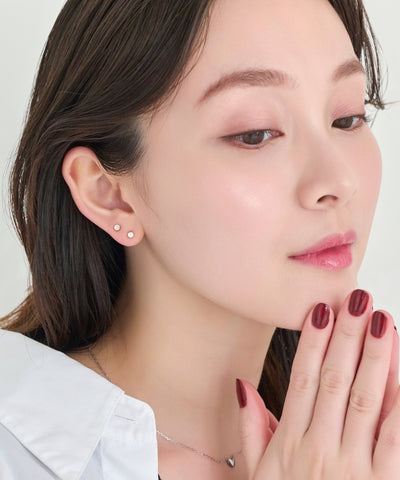 【金属アレルギー対応】ビジューピアス/サージカルステンレス