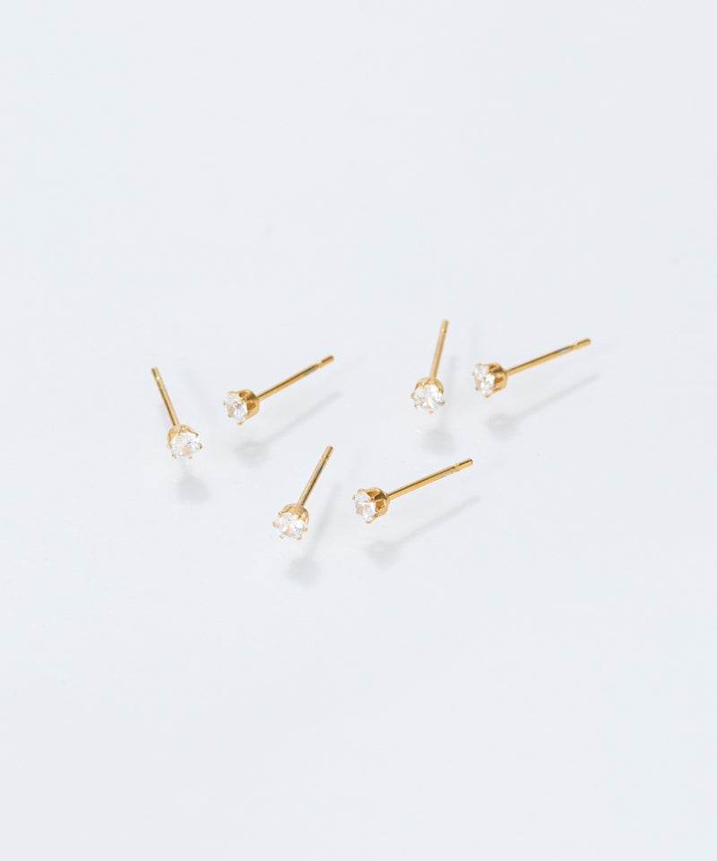 【金属アレルギー対応】ビジューピアス/サージカルステンレス