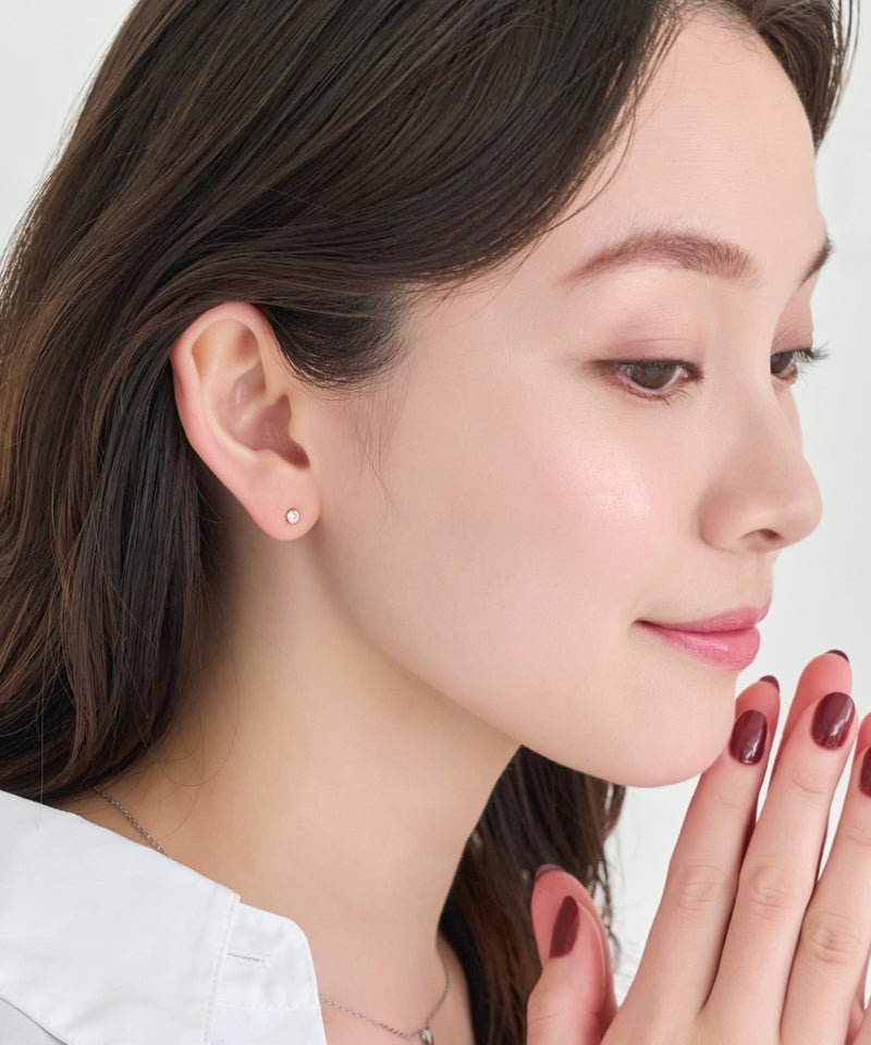 【金属アレルギー対応】ビジューピアス/サージカルステンレス（片耳）