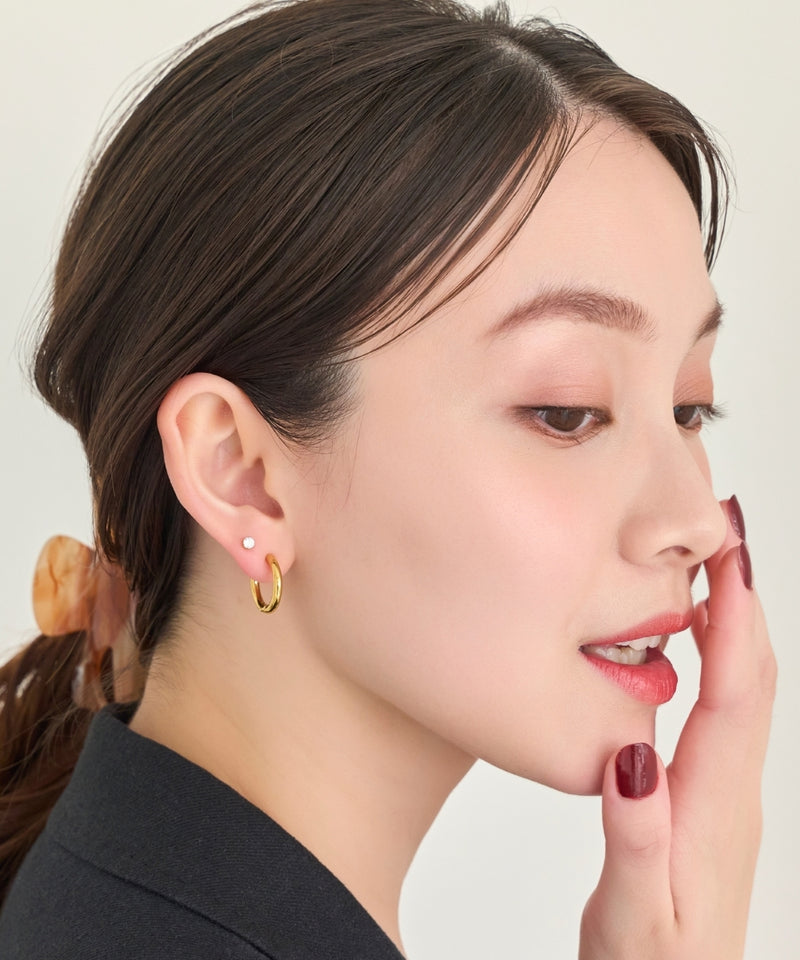 【金属アレルギー対応】ビジューピアス/サージカルステンレス（片耳）