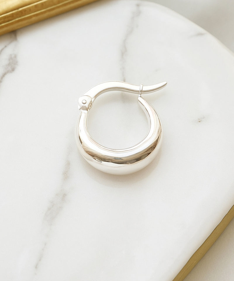 【SV925】ソフトミニフープピアス（片耳）