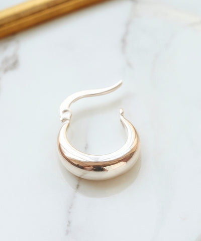 【SV925】ソフトミニフープピアス（片耳）