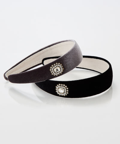 クラッシービジューカチューシャ/ベロア