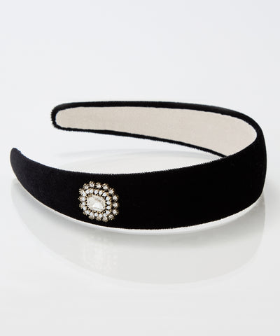 クラッシービジューカチューシャ/ベロア