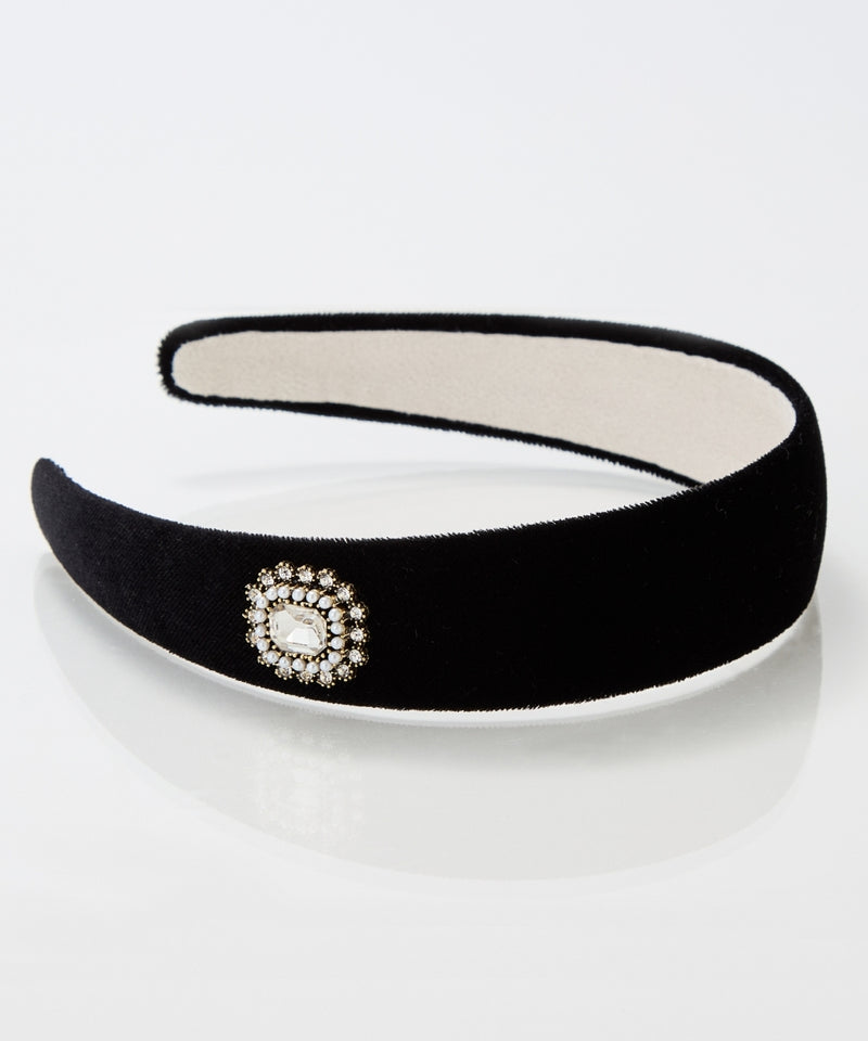 クラッシービジューカチューシャ/ベロア