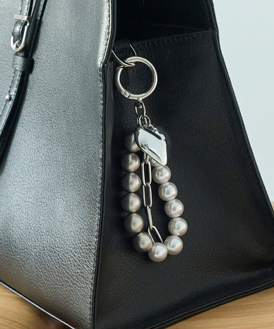 ハートメタルボールバッグチャーム