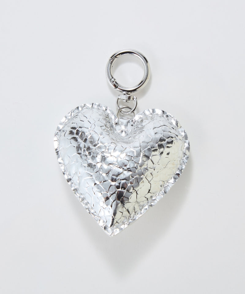 ハートレザーバッグチャーム