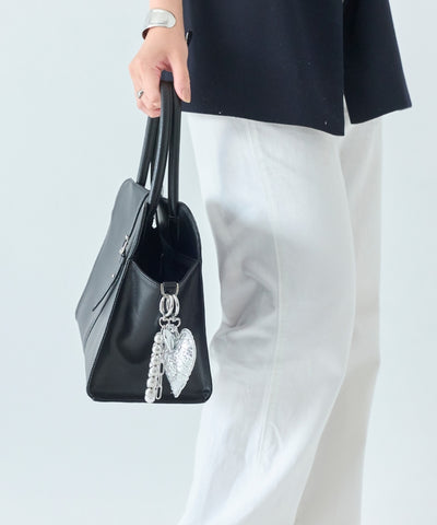 ハートレザーバッグチャーム