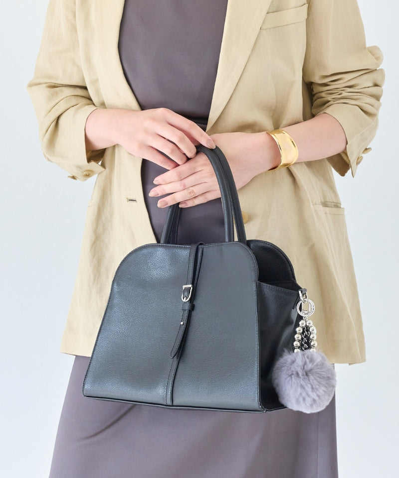 メタルボールファーバッグチャーム