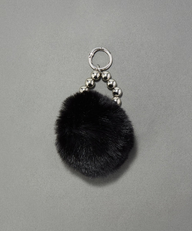 メタルボールファーバッグチャーム