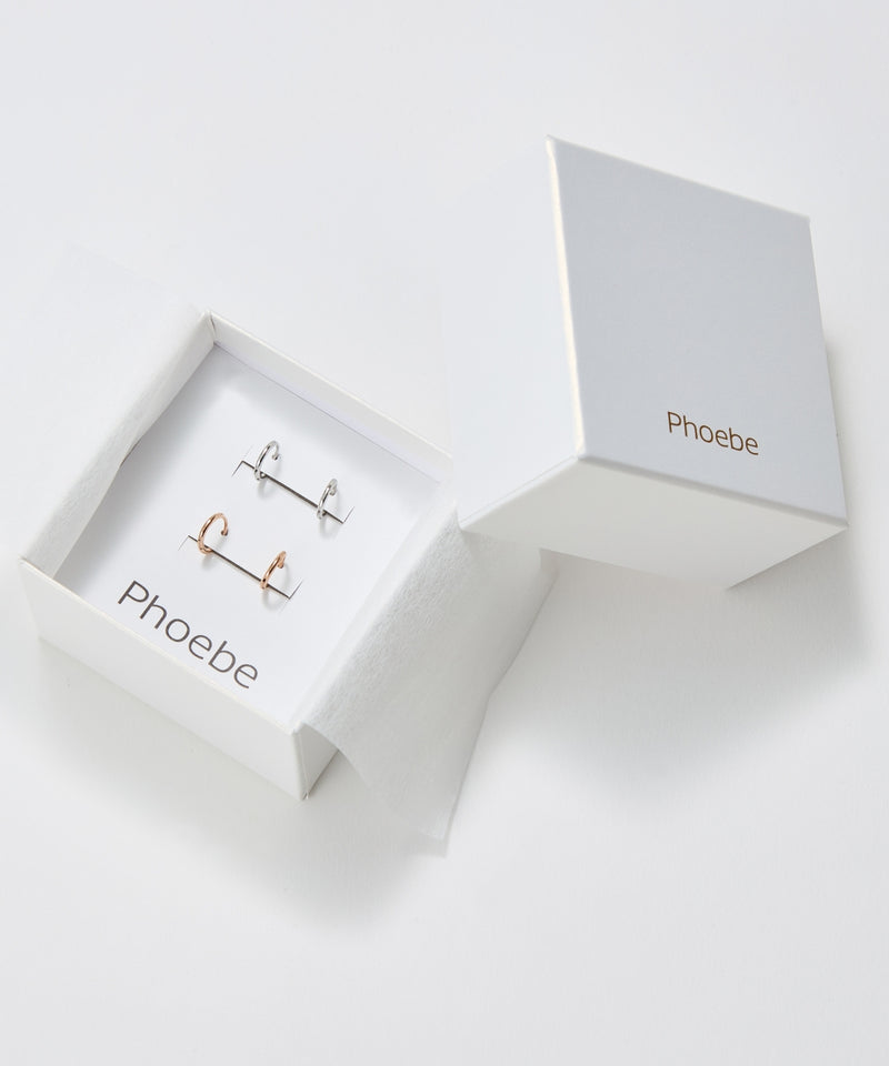 【2025Xmas Set】『金属アレルギー対応』ミニフープペアピアス/サージカルステンレス