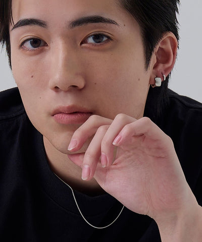 【2025Xmas Set】『金属アレルギー対応』ワンタッチメタルフープミニペアピアス/サージカルステンレス