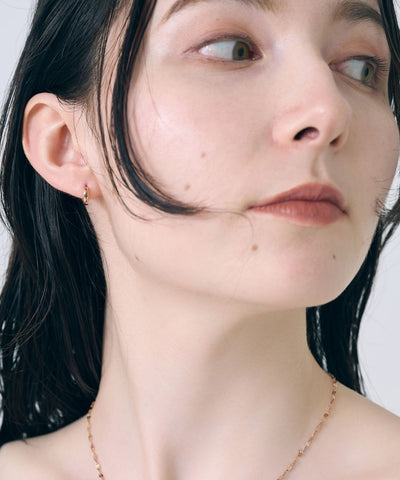 【2025Xmas Set】『金属アレルギー対応』ワンタッチメタルフープミニペアピアス/サージカルステンレス