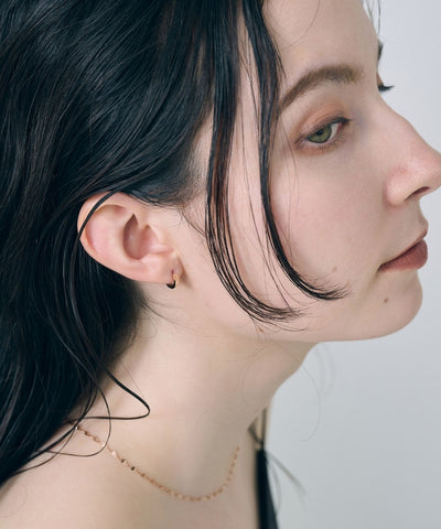 【2025Xmas Set】『金属アレルギー対応』ワンタッチメタルフープミニペアピアス/サージカルステンレス