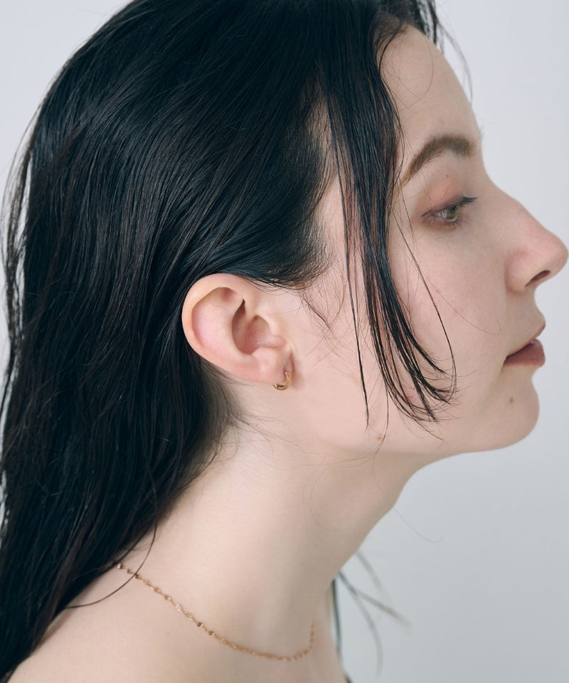 【2025Xmas Set】『金属アレルギー対応』ワンタッチメタルフープミニペアピアス/サージカルステンレス