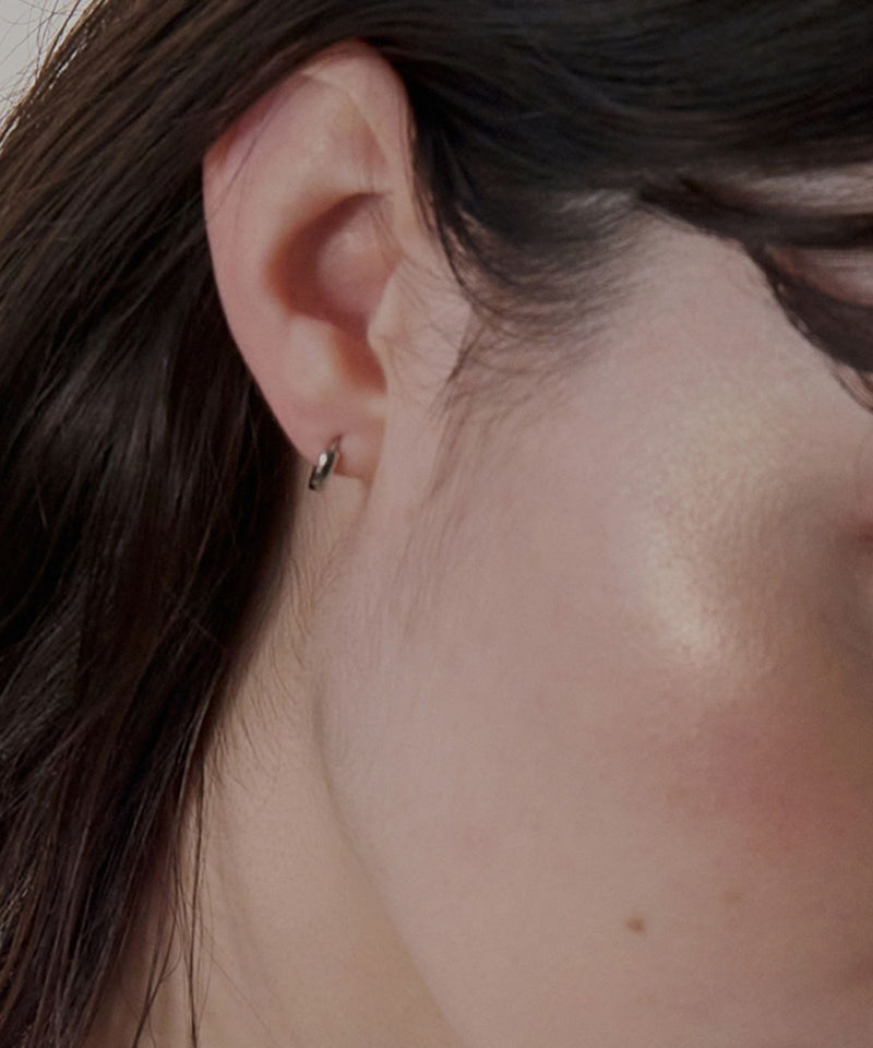 【2025Xmas Set】『金属アレルギー対応』ワンタッチメタルフープミニペアピアス/サージカルステンレス