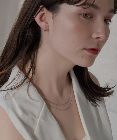 【2025Xmas Set】『金属アレルギー対応』ワンタッチメタルフープミニペアピアス/サージカルステンレス