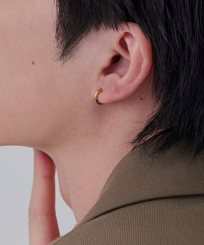 【2025Xmas Set】『金属アレルギー対応』ワンタッチメタルフープミニペアピアス/サージカルステンレス