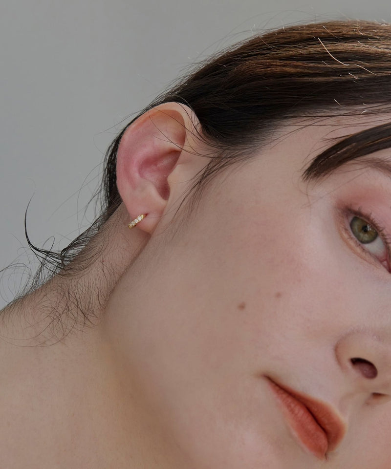 【2025Xmas Set】『金属アレルギー対応』ワンタッチメタルフープミニペアピアス/サージカルステンレス