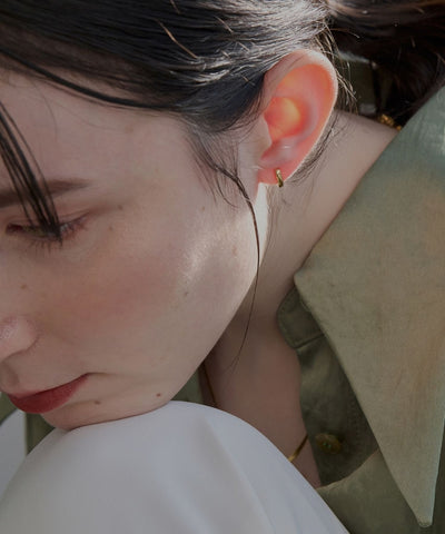 【2025Xmas Set】『金属アレルギー対応』ワンタッチメタルフープミニペアピアス/サージカルステンレス