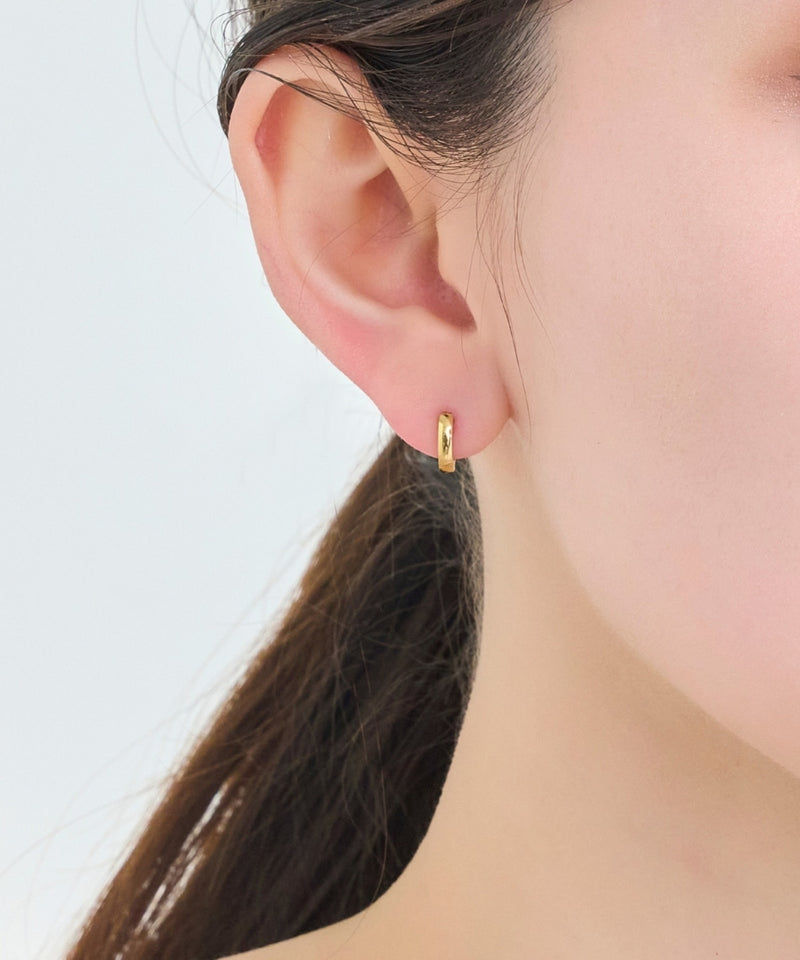 【2025Xmas Set】『金属アレルギー対応』ワンタッチメタルフープミニペアピアス/サージカルステンレス