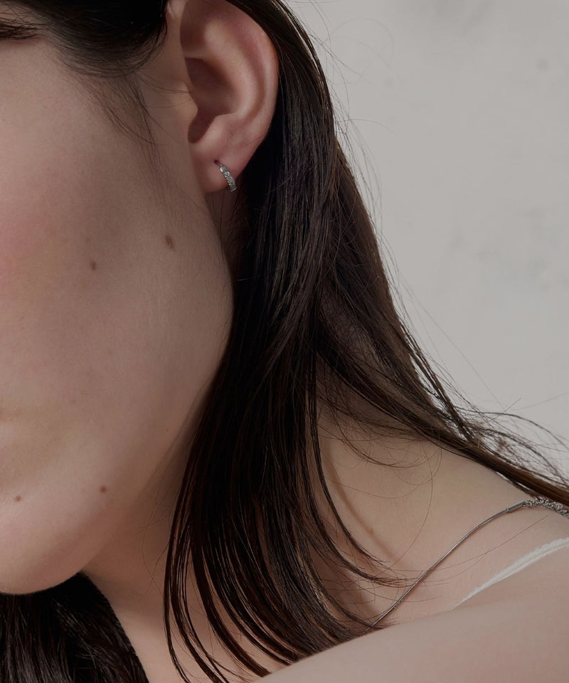 【2025Xmas Set】『金属アレルギー対応』ワンタッチメタルフープミニペアピアス/サージカルステンレス