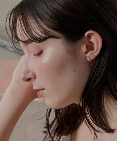 【2025Xmas Set】『金属アレルギー対応』ワンタッチメタルフープミニペアピアス/サージカルステンレス