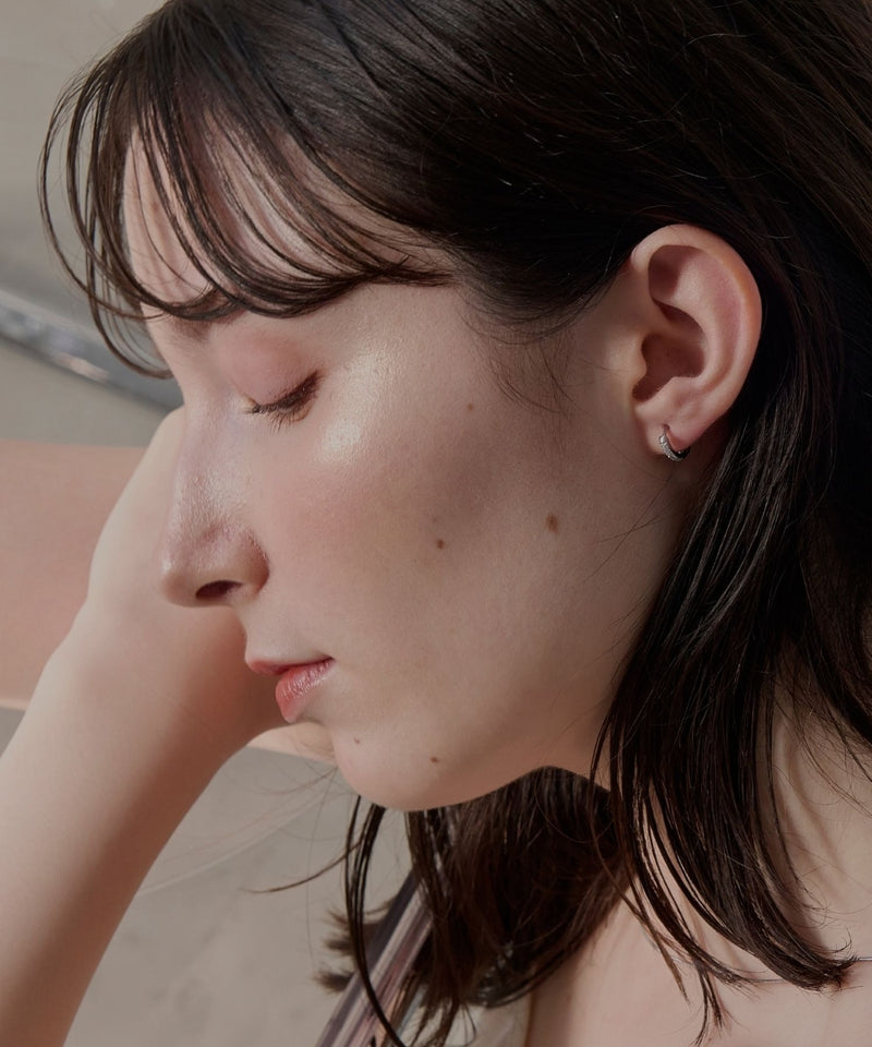 【2025Xmas Set】『金属アレルギー対応』ワンタッチメタルフープミニペアピアス/サージカルステンレス