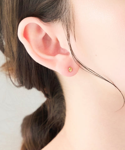 【2025Xmas Set】『金属アレルギー対応』メタルオーバルペアピアス/サージカルステンレス